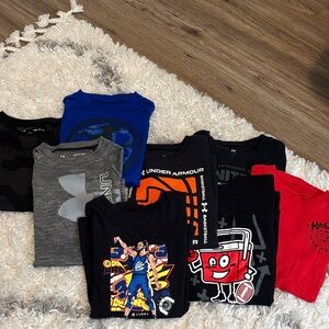 Under Armour Kids Tees - Blue, Gray, Black, Red